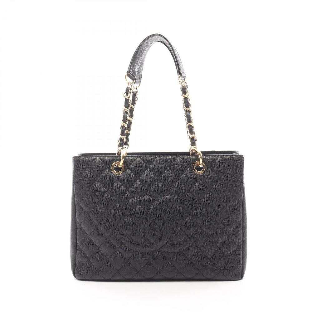 Chanel Matelasse Grand Shopping GST Tote Bag Caviar Leather Grained Calfskin